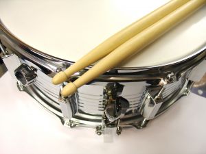 Drum with sticks