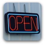 neon open sign