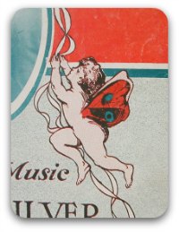 Vintage sheet music graphic