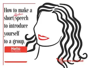 Self-introduction speech