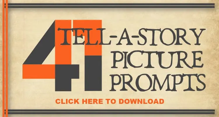 Label: 41 tell-a-story picture prompts. Click here to download.