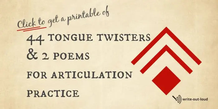 44 tongue twister printable