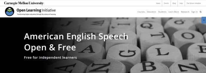 American English Speech Course - Open and Free - Carnegie Mellon University American English Speech Course - Open and Free - Carnegie Mellon University