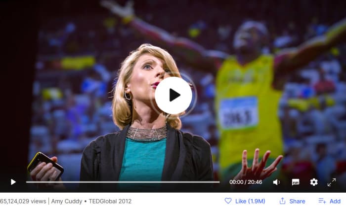 Amy Cuddy -TED Global 2012: Your body language shapes who you are