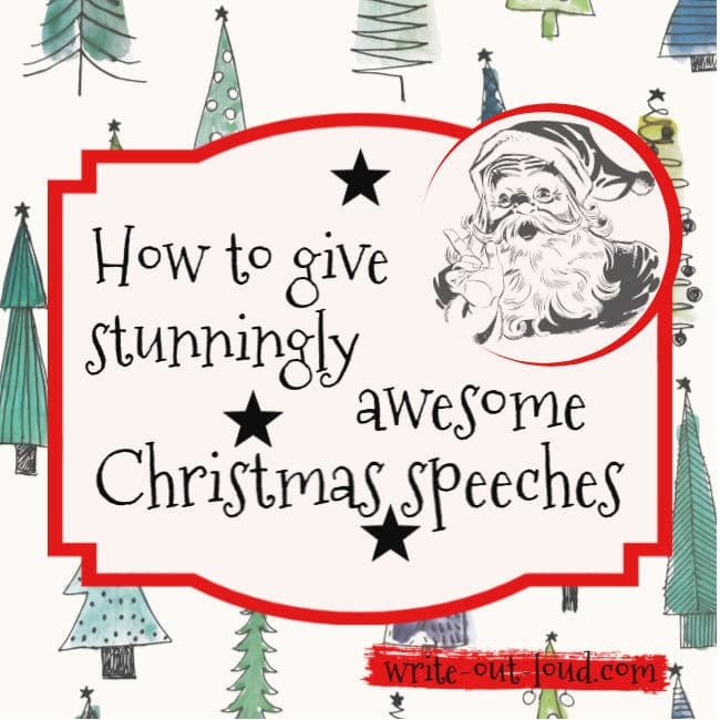 Christmas speeches how to write a short, simple & sincere speech