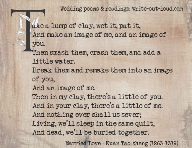 You to marry poems want i Love Poems