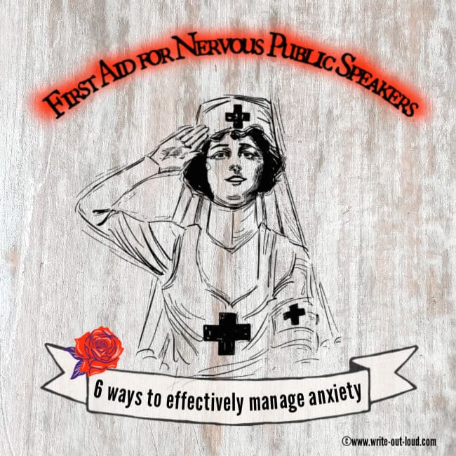 Image: black & white drawing of nurse circa 1900s WW1 saluting.