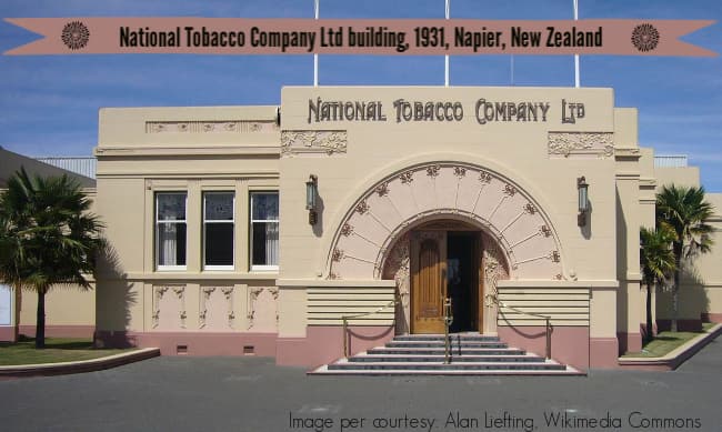 Image: National Tobacco Company building, 1931, Napier, New Zealand