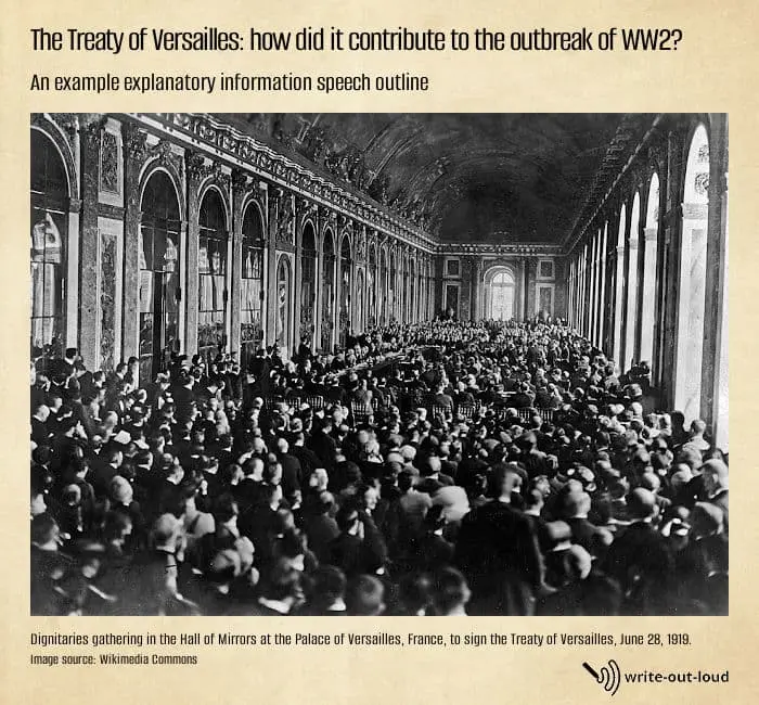 Image: Signing The Treaty of Versailles 1919 - dignitaries gather in the Hall of Mirrors, Palace of Versailles to sign the treaty, June 28, 1919 Image: Signing The Treaty of Versailles 1919 - dignitaries gather in the Hall of Mirrors, Palace of Versailles to sign the treaty, June 28, 1919