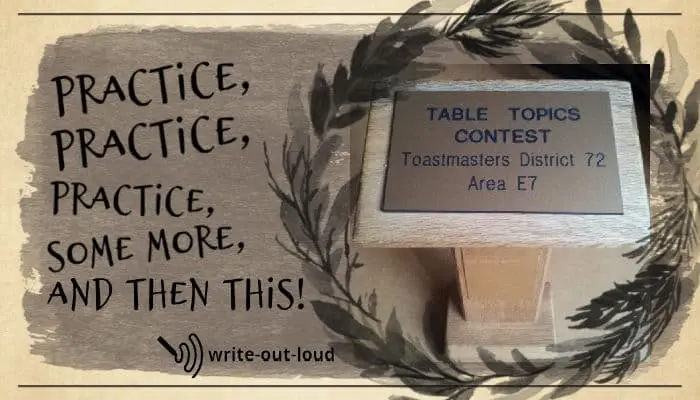 Image: Table Topics Contest Toastmasters District 72, Area E7