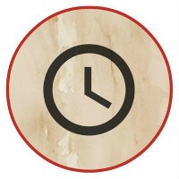 Simple clock face -symbolizing time