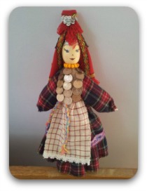 Russian Udmurt doll in traditional costume