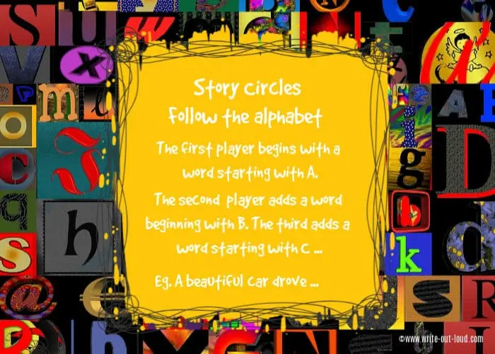 Alphabet story circles