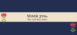 Business thank you speech template banner