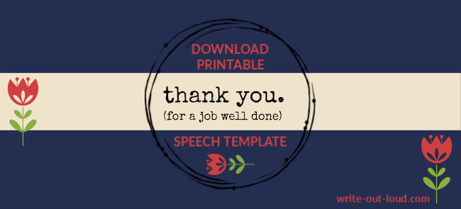 gratitude speech sample