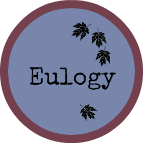 eulogy/funeral speech button