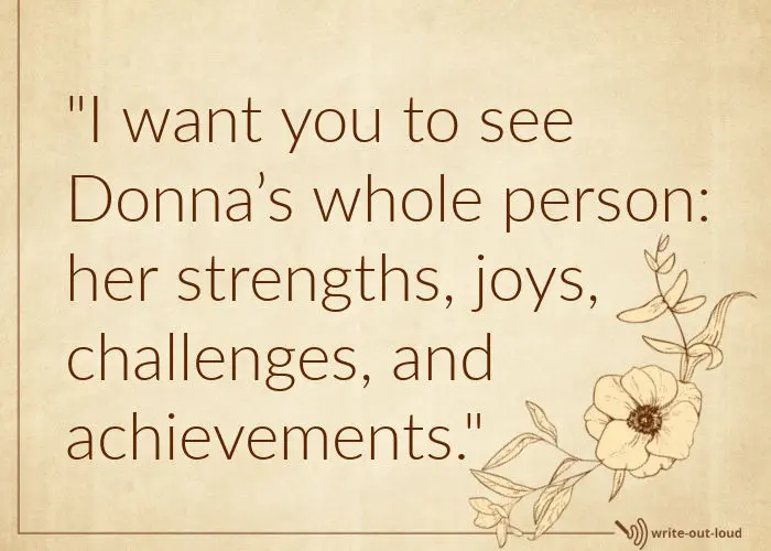 Quote from eulogy for a coworker