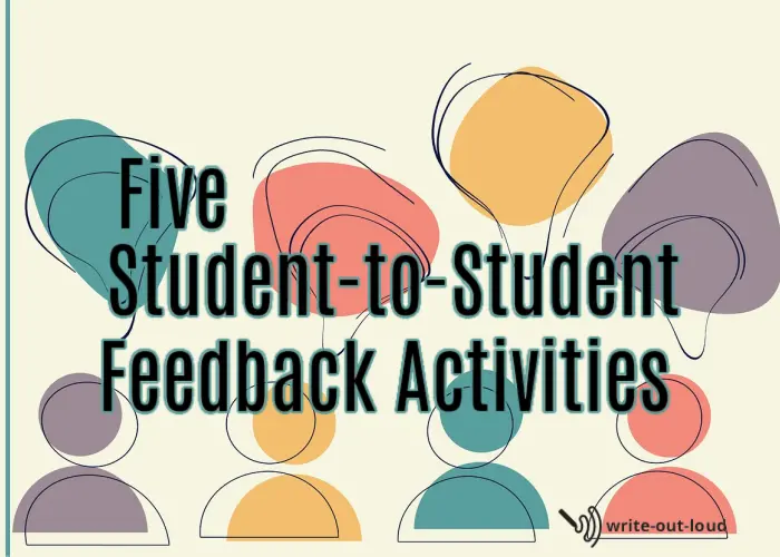5 student activities for giving and receiving public speaking feedback. 5 student activities for giving and receiving public speaking feedback
