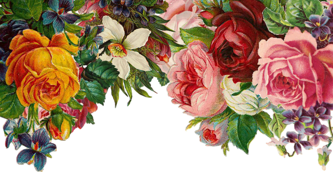 Image: a vibrantly colorful collection of vintage flowers: roses, violets, jonquils ... Image: a vibrantly colorful collection of vintage flowers: roses, violets, jonquils ...