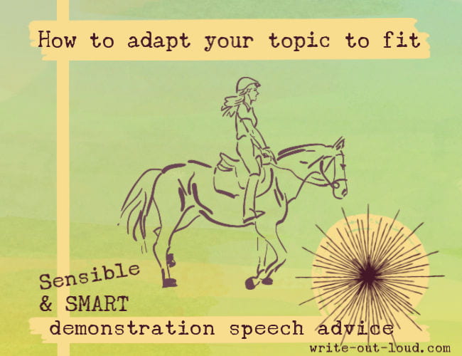 give a demonstration speech