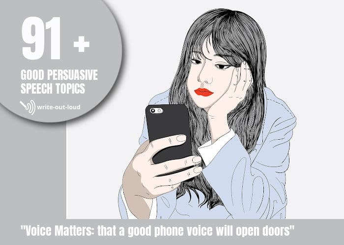 Good persuasive speech topics-voice matters