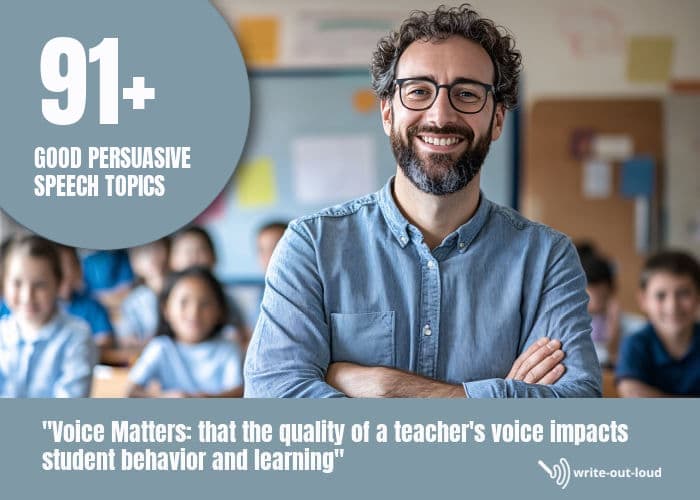 good persuasive speech topics example