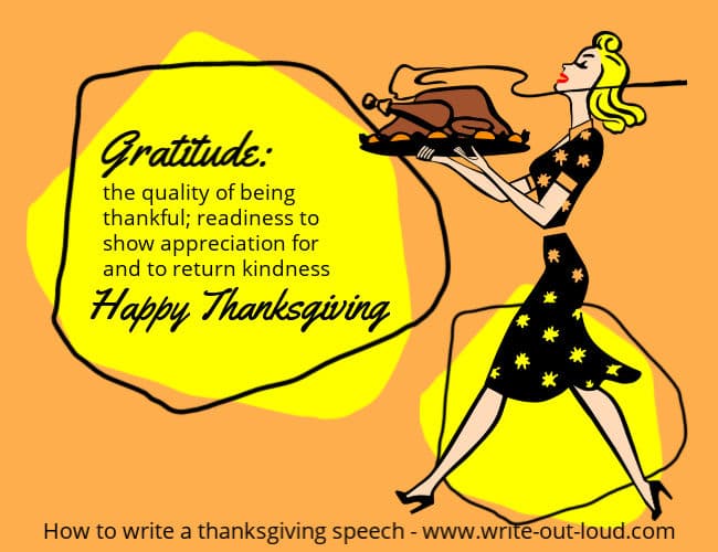 Thanksgiving speech how to prepare a perfect toast