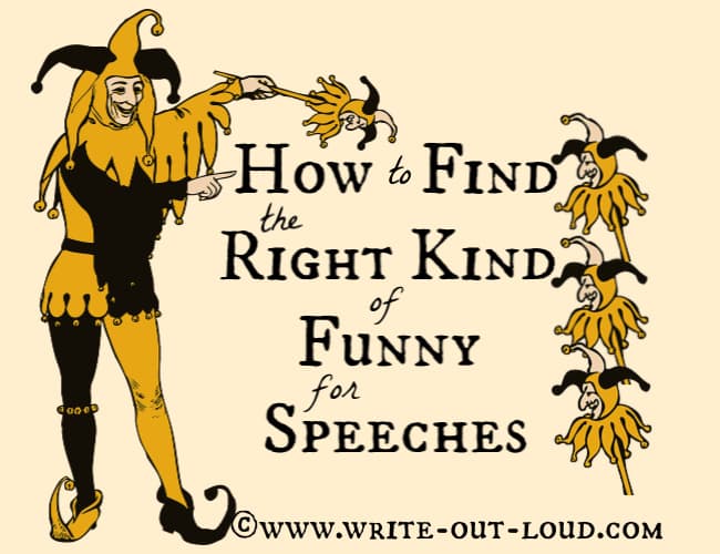 how to speeches funny