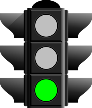 Traffic light on green -start your impromptu speech now!