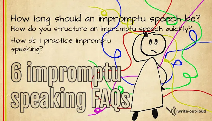 Impromptu speaking FAQs