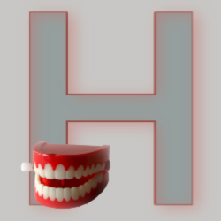 Image: Letter H - with a set of wind-up teeth! Image: Letter H - with a set of wind-up teeth!