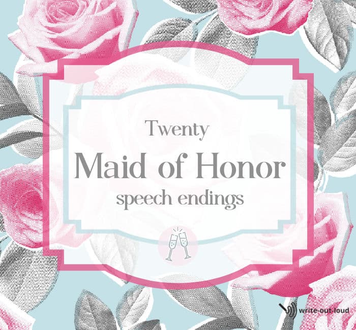 writing a speech for wedding maid of honor