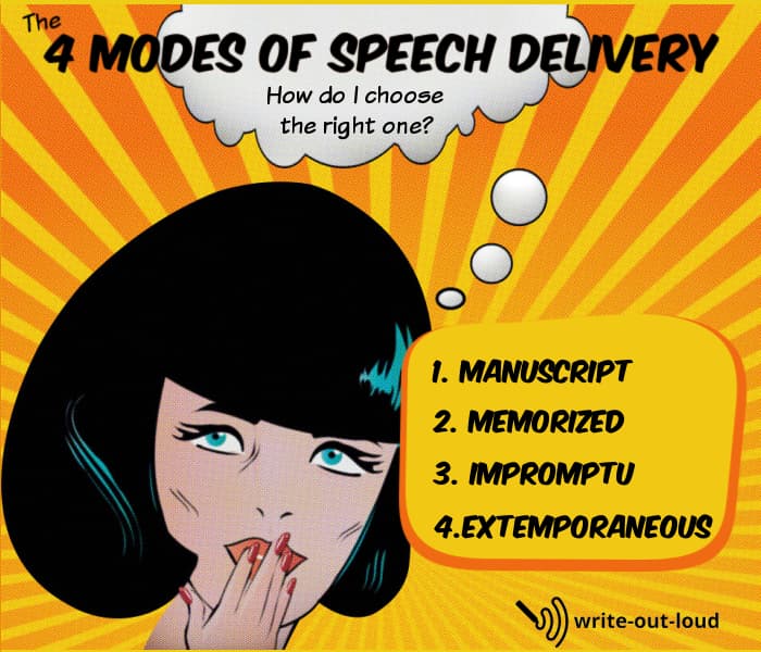 modes of delivery in oral presentation