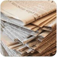 A stack of newspapers A stack of newspapers