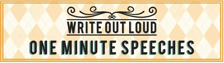 One minute speeches - a public speaking game