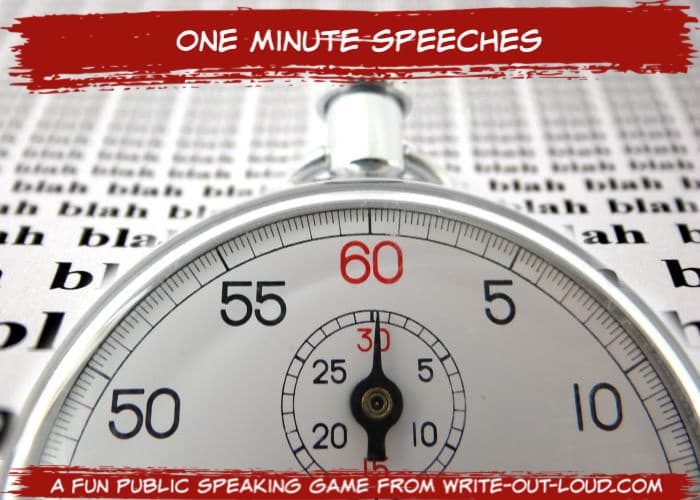 1 minute speech on health