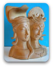 Busts of two lovers Busts of two lovers