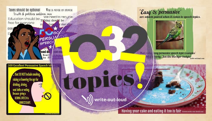 Label - 1032 persuasive speech topics Label - 1032 persuasive speech topics
