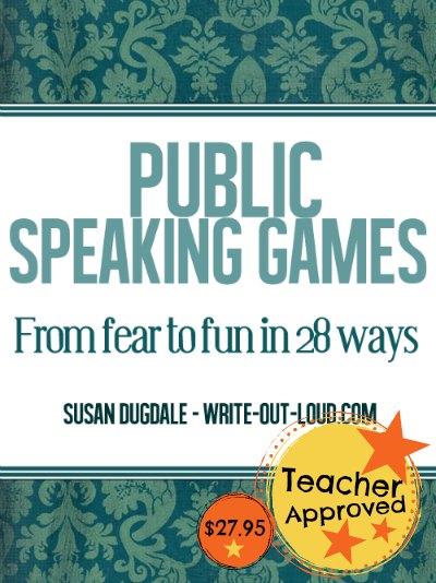 E-book cover: Public Speaking Games - From fear to fun in 28 ways. E-book cover: Public Speaking Games