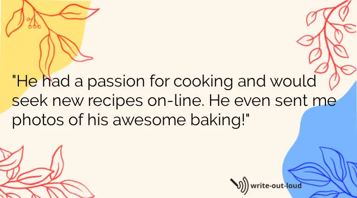 Quote from eulogy for my beloved brother Junior