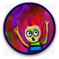 Cartoon spoof of Munch's scream painting Cartoon spoof of Munch's scream painting