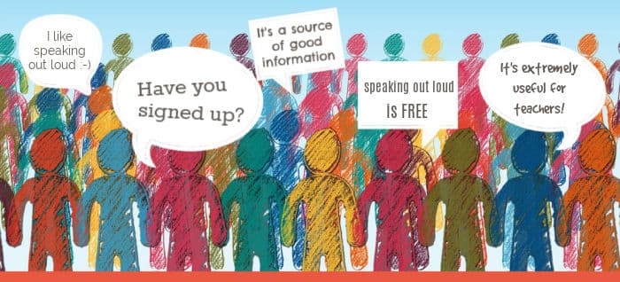 Graphic - row of hand drawn stylized people holding signs