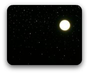 Night sky -bright  stars and a full moon Night sky -bright  stars and a full moon