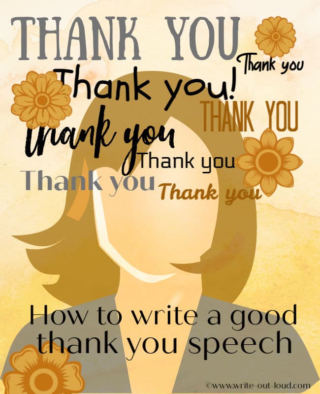 How to write a sincere thank you speech [with examples]