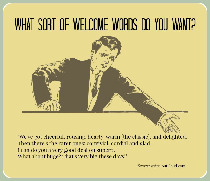 types of welcome words