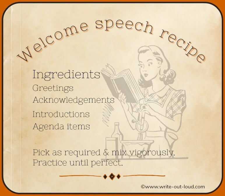 welcome speech example